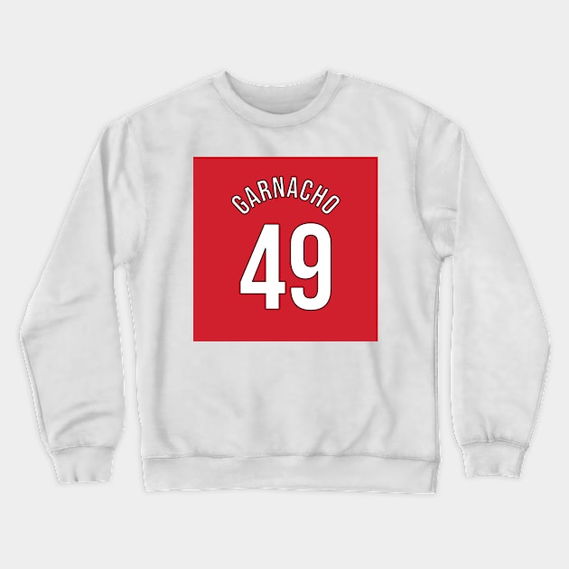 Garnacho 49 Home Kit - 22/23 Season Crewneck Sweatshirt by GotchaFace